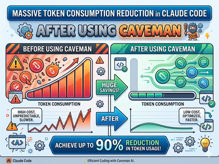 Huge difference in token consumption after using Caveman in Claude Code