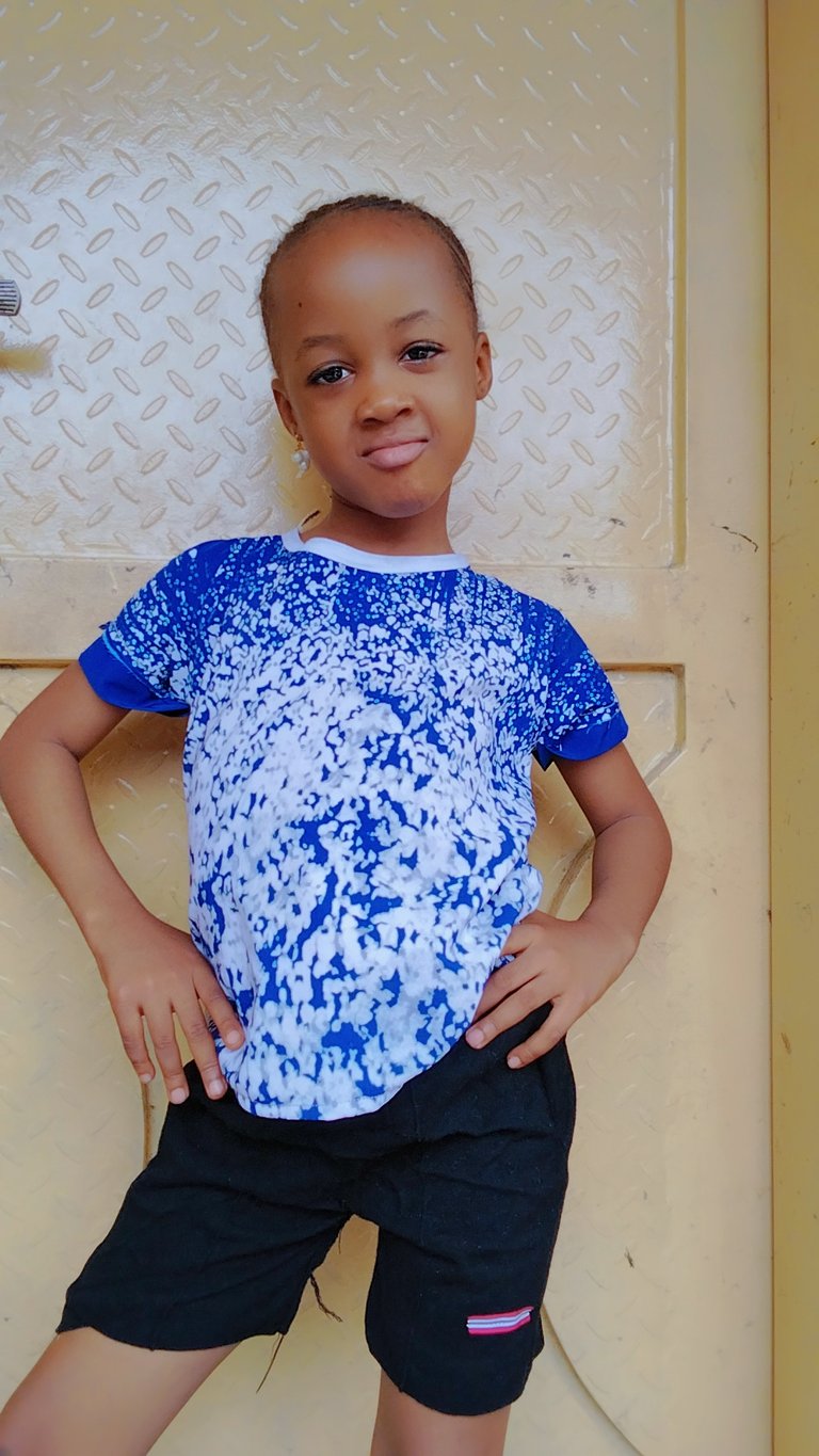 I made a top for my baby girl with a left over fabric.