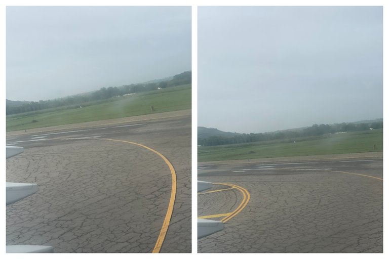 The runway after landing
