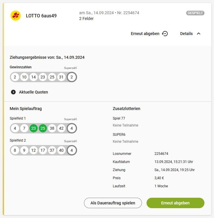 Die Hive-Lotto Gewinner und Quoten vom 14.09.24