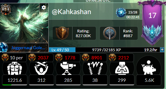 Spending 60k parts in Golem overlord and Reviewing my Stats in terracore