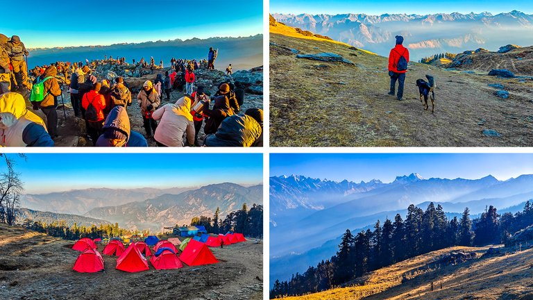 Descending from Kedarkantha Summit to Sankri (Uttarakhand, India)