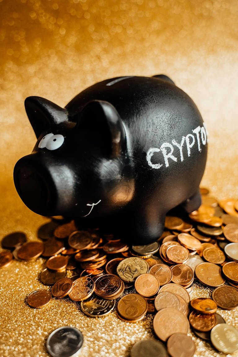 [Src](https://www.pexels.com/photo/a-black-piggy-bank-in-the-middle-of-coins-6781390/)