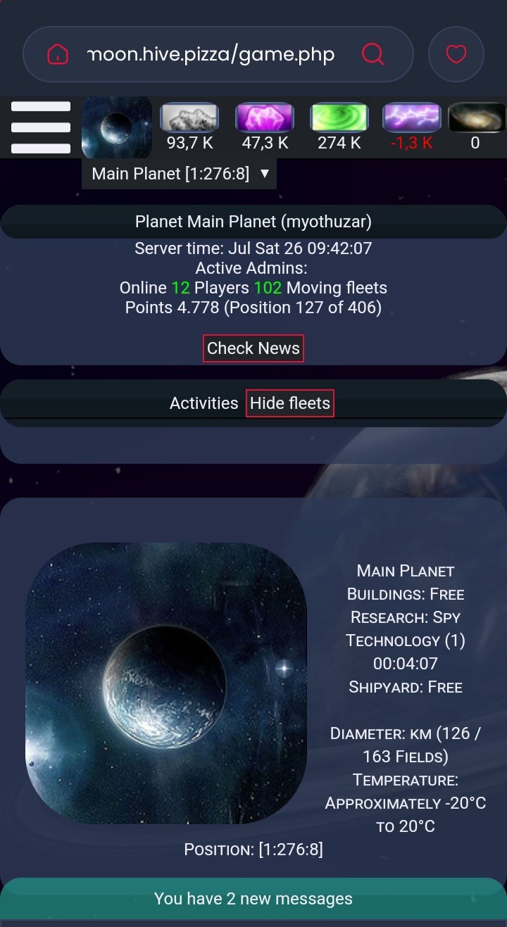 Playing Moon Game