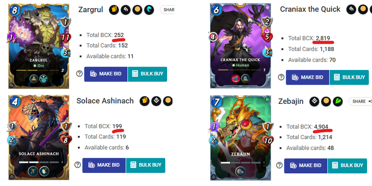 Total BCX Legendary