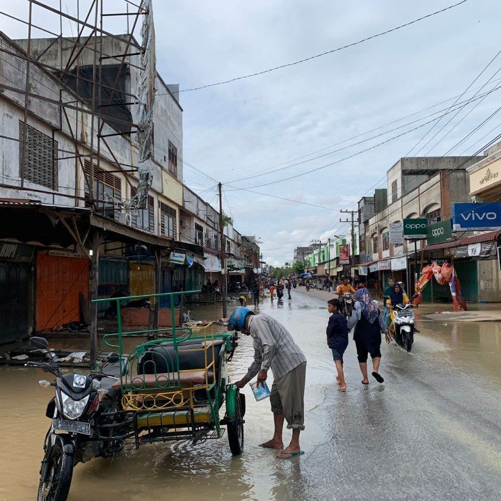 Friend who got affected by the flood