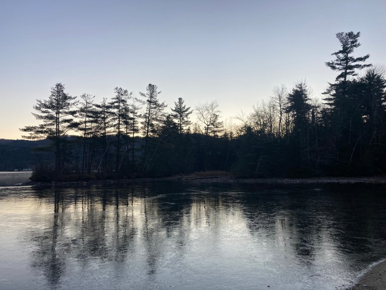 Sunrise on ice