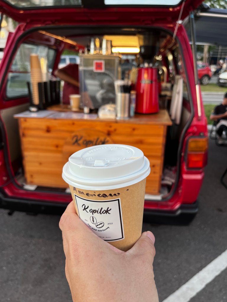 This is their custom branding of their coffee. Delicious. 