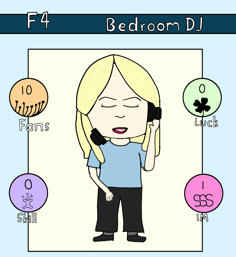 Drawing F4 Bedroom DJ For Rising Star Game