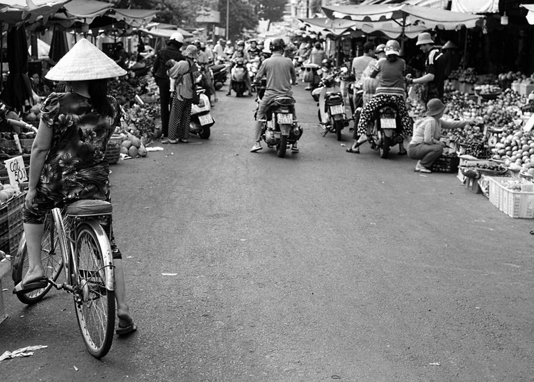 The market close to the hotel