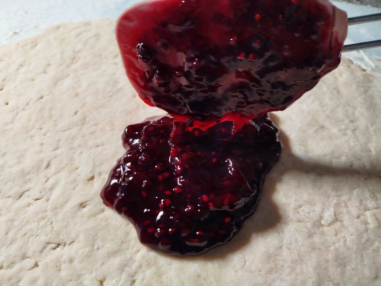 Blackberry jam from last summer.