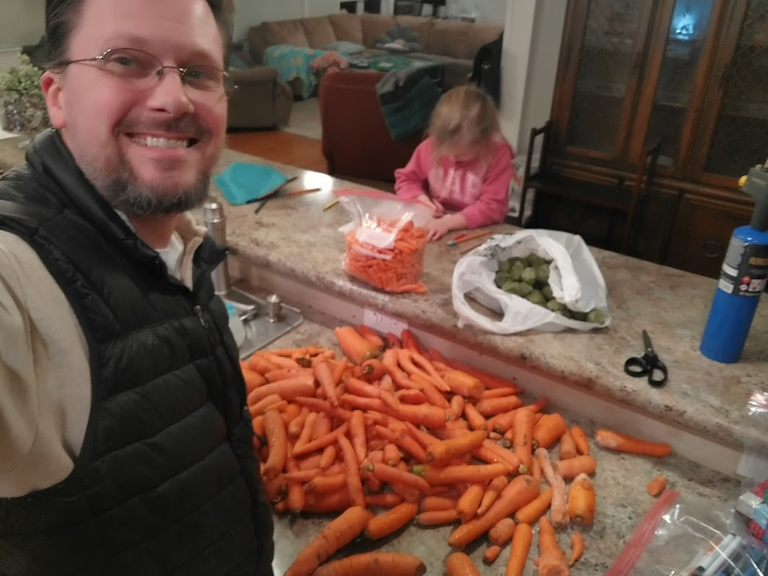 We Are Alive!  Saving Frozen Carrots