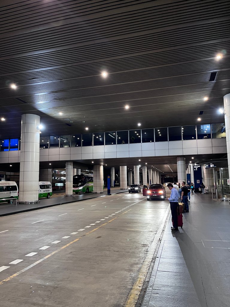 Lots of other passengers waiting for their cars here