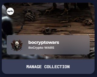 BoCrypto WARS series 1 / WAX / Giveaway