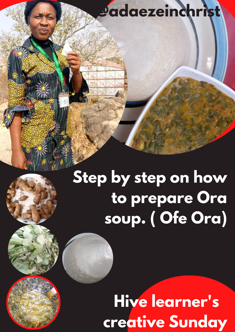 Step by step on how to make Ora/Oha soup. #creative-Sunday