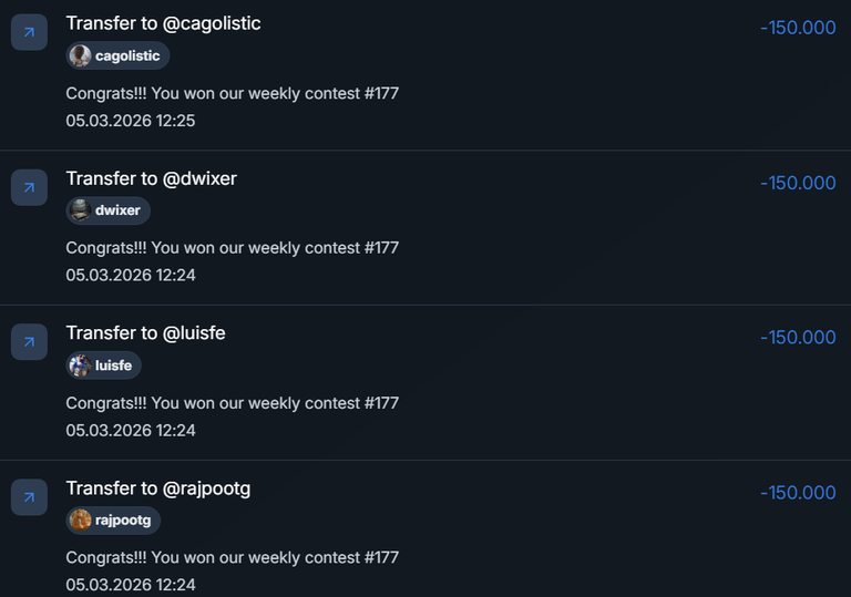 Ecency Points rewards QC Contest 177