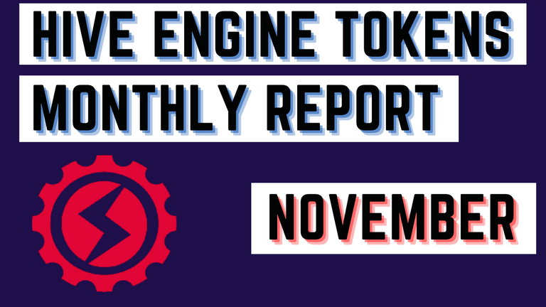 HIVE ENGINE Tokens monthly stats 📊 | Miesięczne statystyki tokenów HIVE ENIGNE 📊