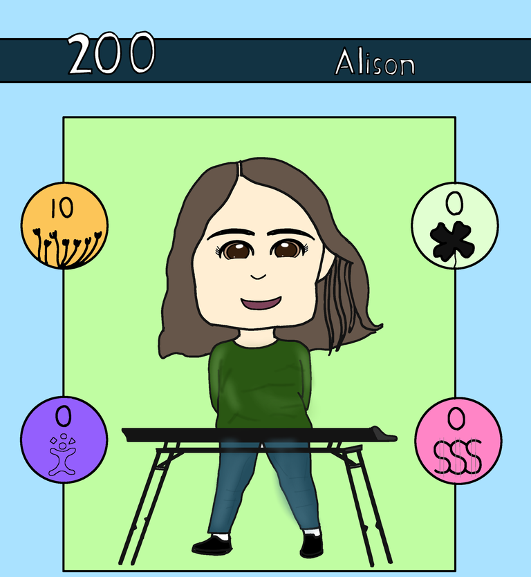 Drawing 200 Alison (Chibi Version) For Rising Star Game