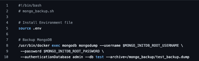 mongo-db backup script