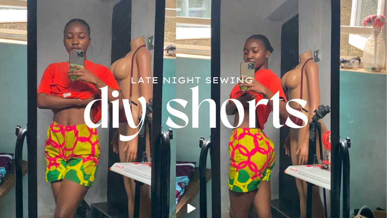 Late-night sewing: diy shorts