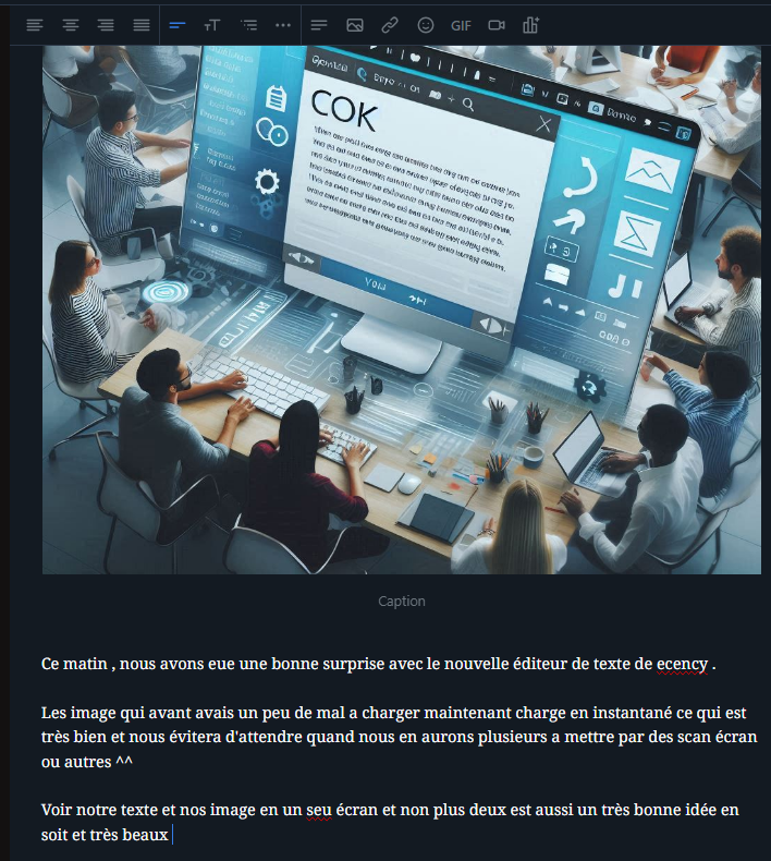 Ecency Nouvelle éditeur de texte 
