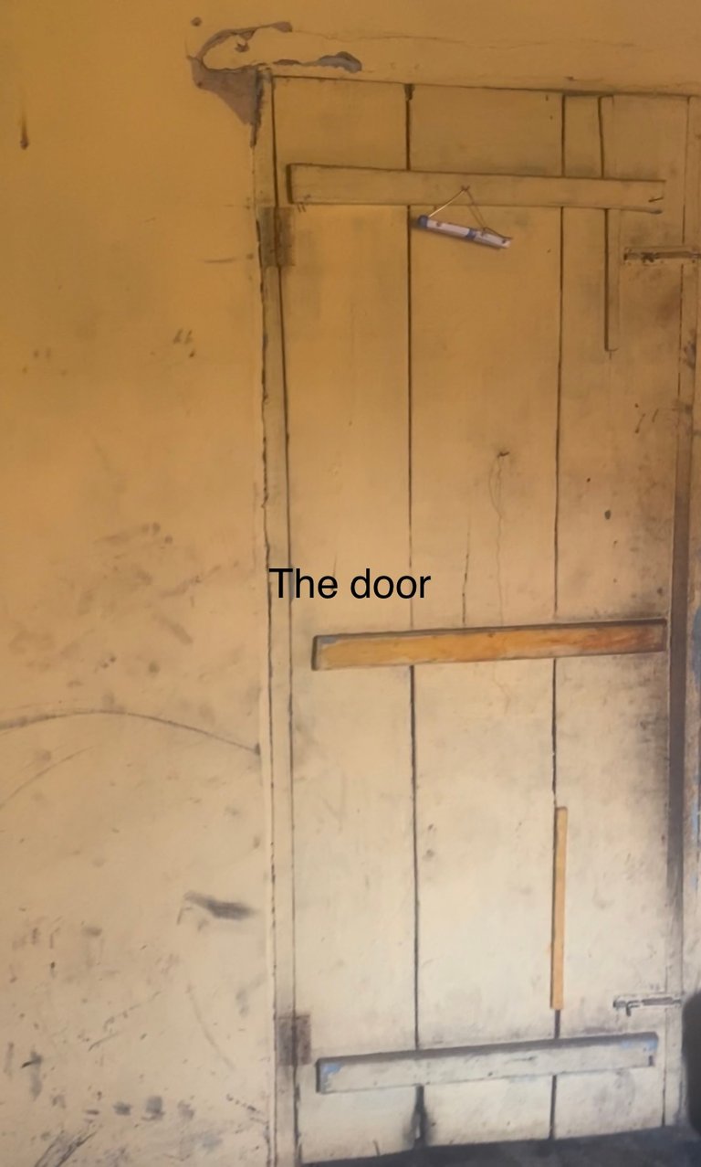 the door of my one-room apartment