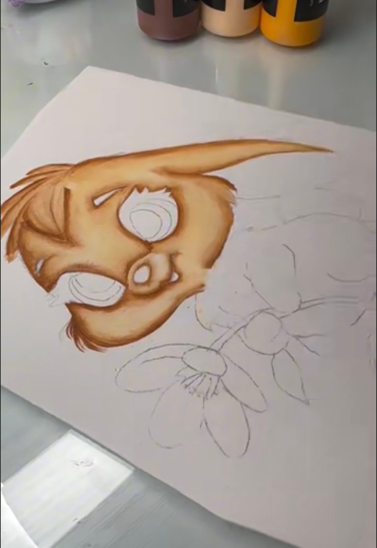 🌸 Little Bunny in Bloom – A Painting Journey by Mansi Gupta