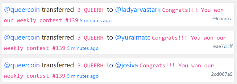 QUEER rewards QC Contest 139