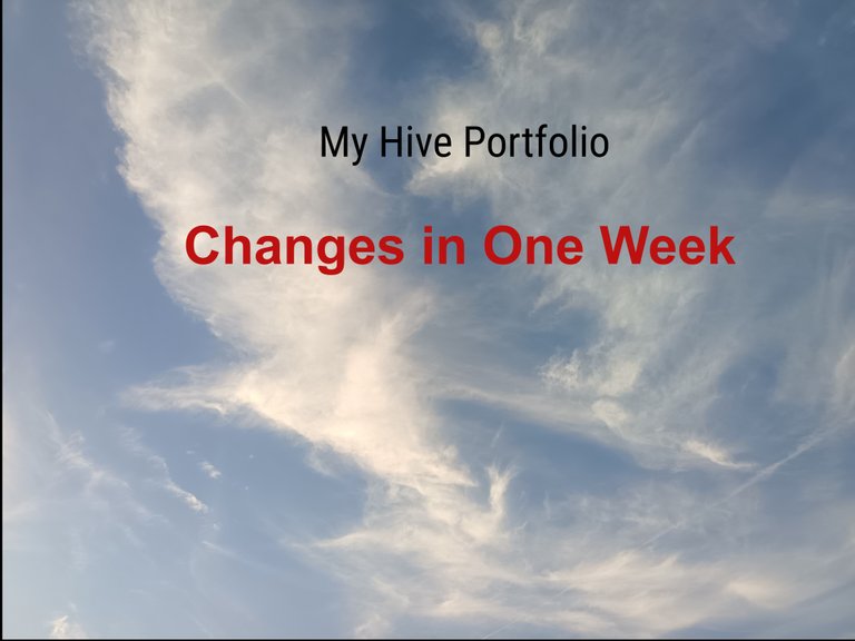 My Hive Portfolio: Weekly Changes [04 Aug to 11 Aug] | Alive and Thriving on Sunday, Aug 10, 2025