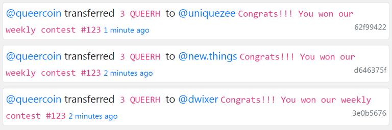 QUEER rewards QC Contest 123