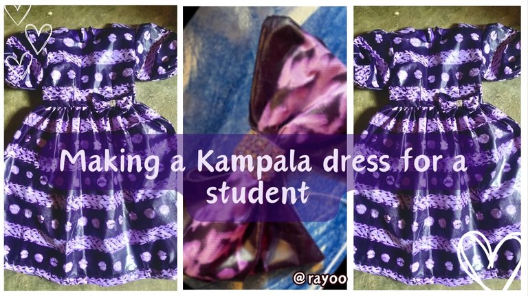 Making a Kampala dress for a student 