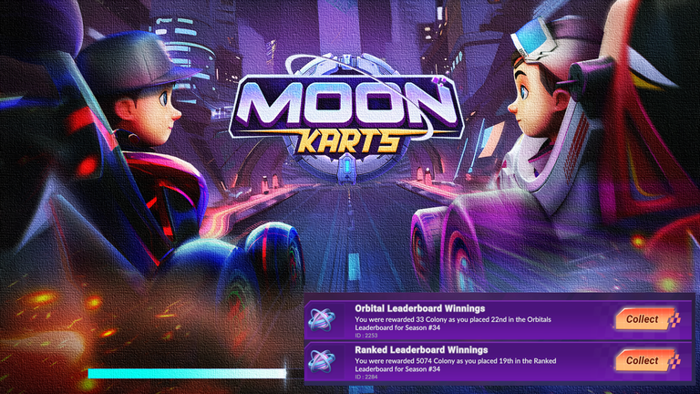 My First Leaderboard Reward in Moon Karts