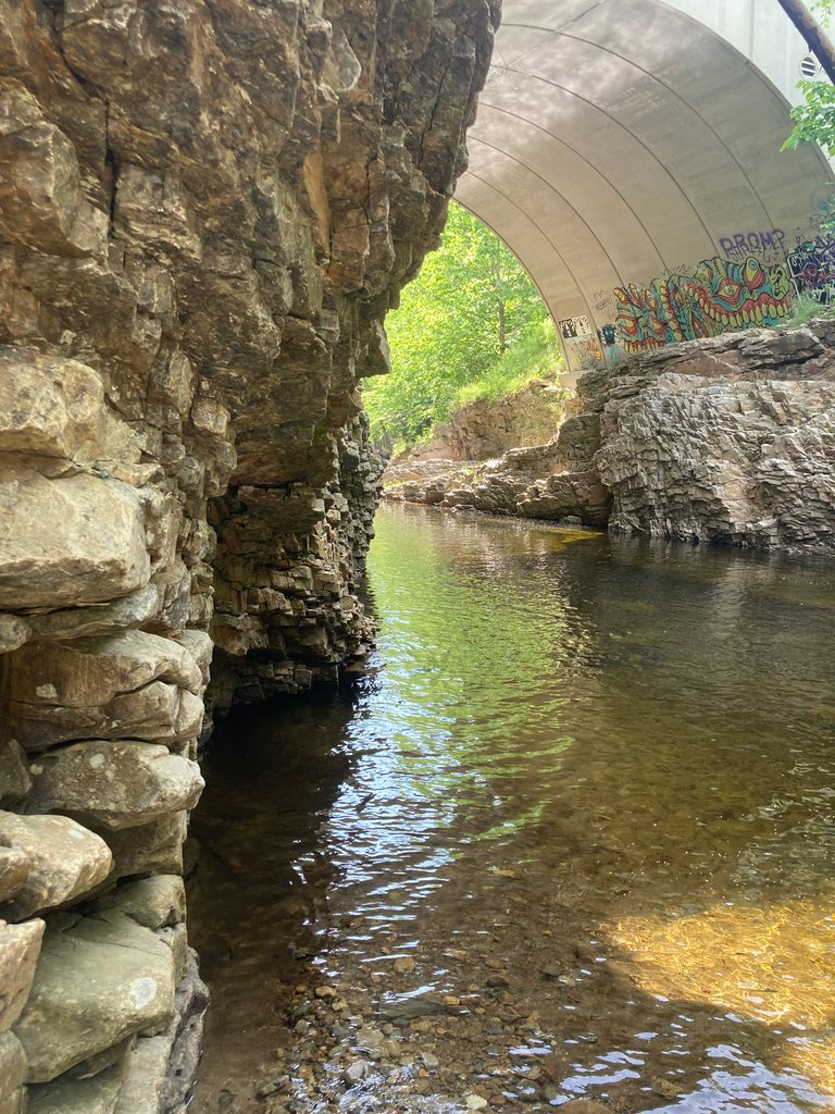 Under the bridge