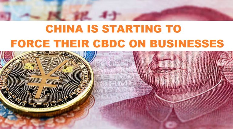China is starting to force its CBDC onto people