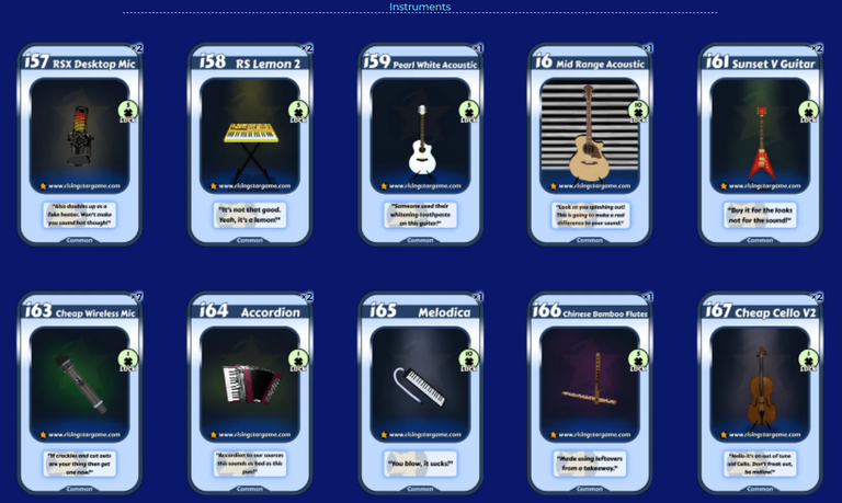 Instruments cards Rising Stap play2earn.png