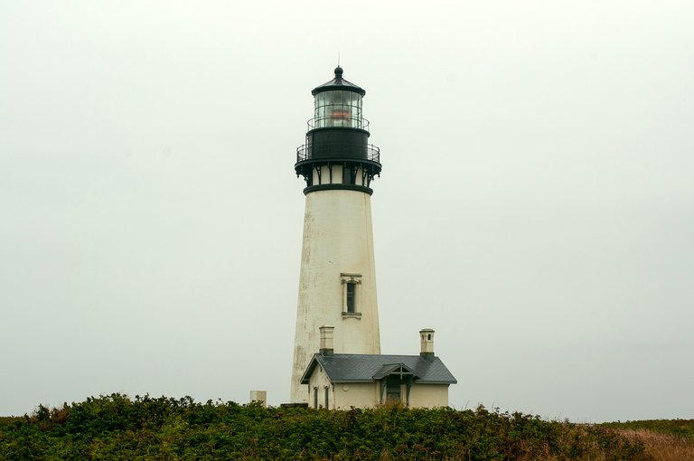 Yaquina Head Light on a foggy day