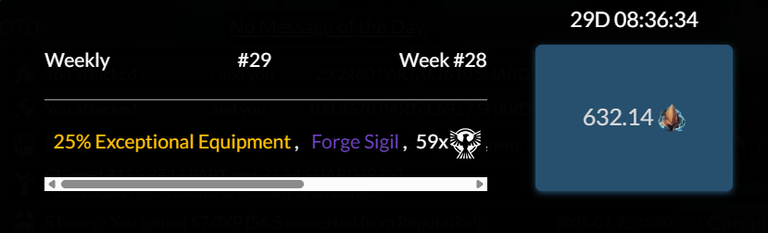 Golem overlord Weekly rankings and shortage or Shards, Terracore attacks and Stats