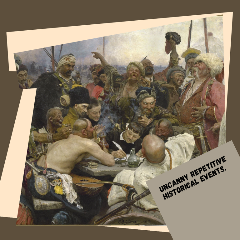 Uncanny repetitive historical events.