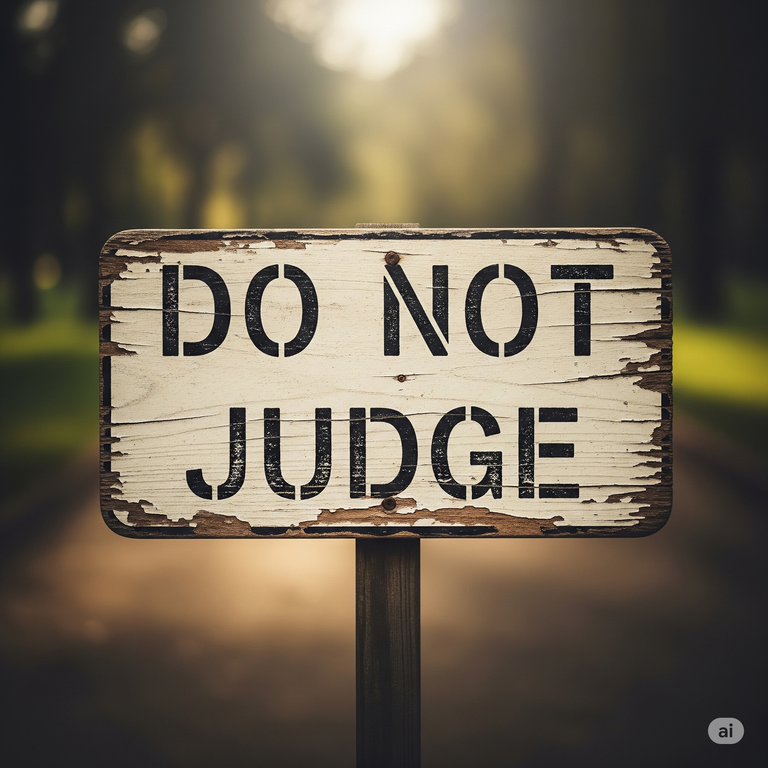 Do not judge