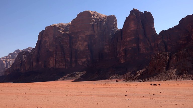 Wadi Rum desert in Jordan, or maybe Mars?