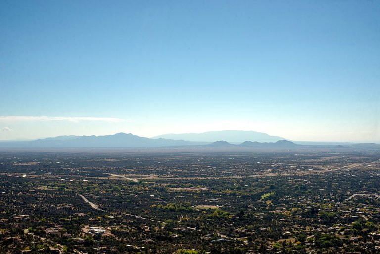 Santa Fe from the summit of Sun Mountain