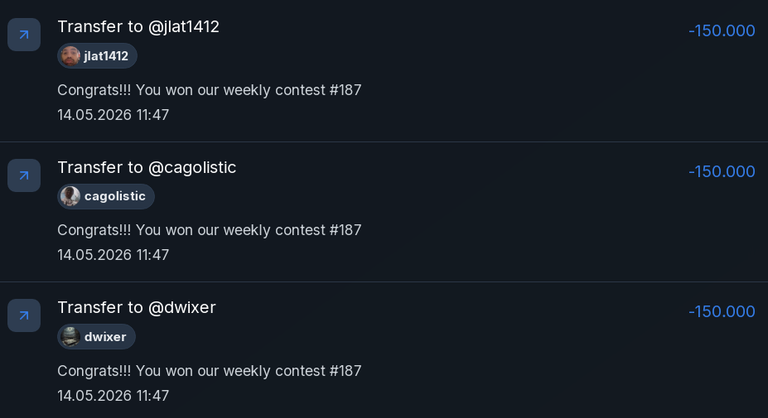 Ecency Points rewards QC Contest 187