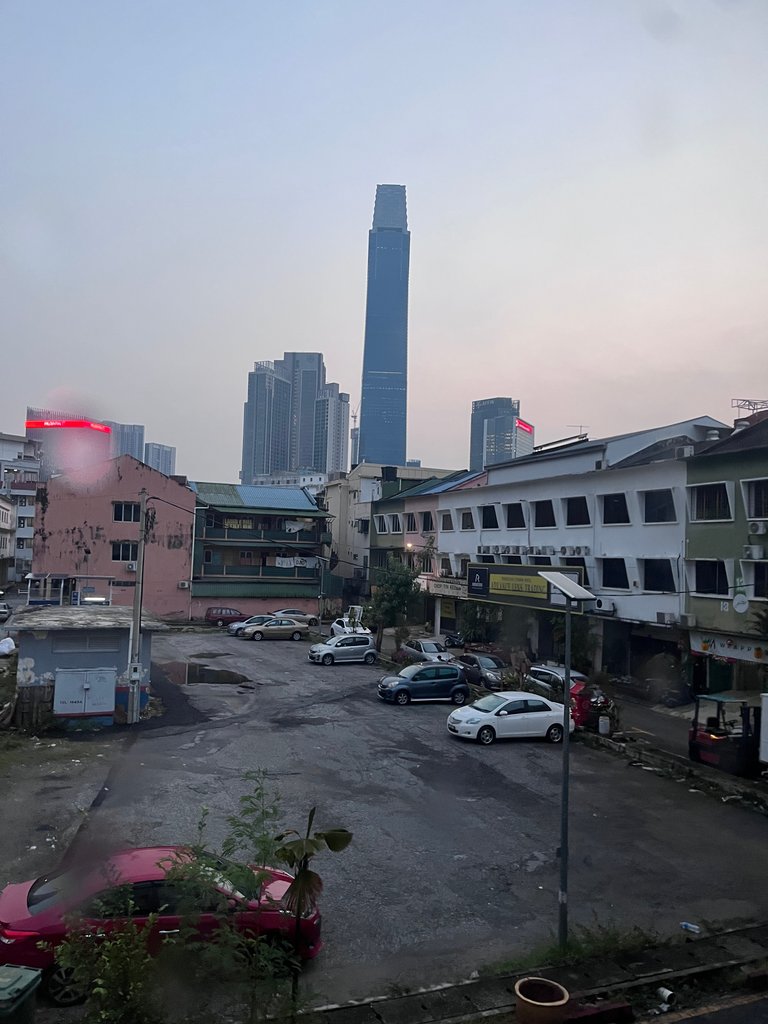 I coud see the TRX building from where I was staying. 