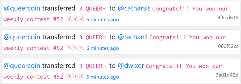 QUEER rewards QC Contest 52