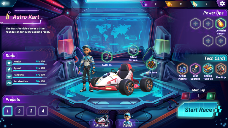 Player Mode Of Moon Karts Game