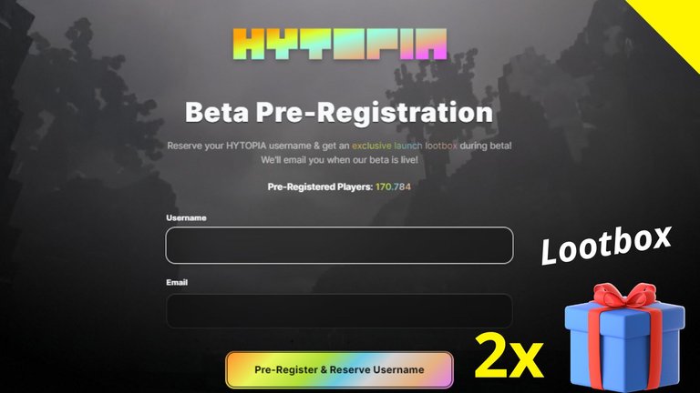 FREE LOOTBOX AT HYTOPIA PRE-REGISTER!