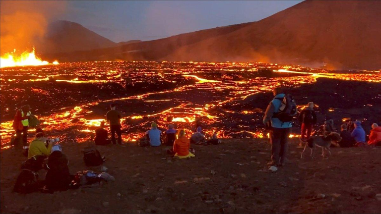 🔥They Enjoyed Watching the Volcano Eruption