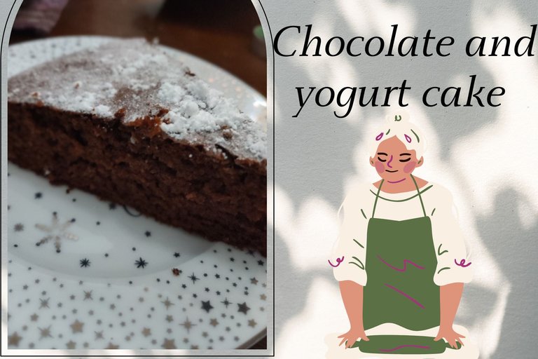 Chocolate and yogurt cake, a sweet delicacy for fighting the bad weather ❤️ ( Eng/Esp)