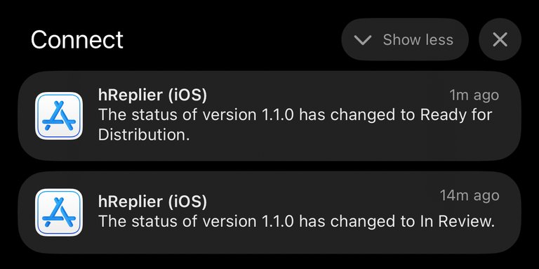 2024-08-25 - Hive Inbox / hReplier - 1.1.0 (9) update available on AppStore