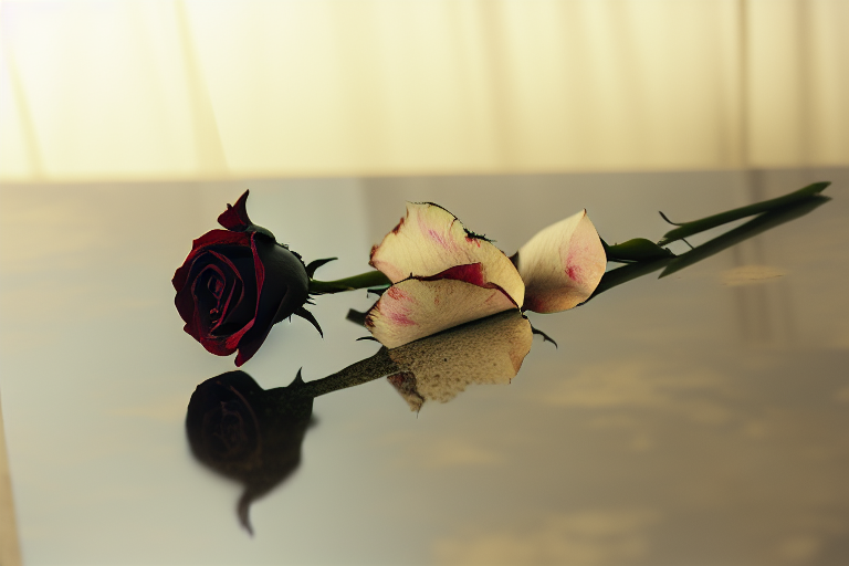 2745743028_an_oil_painting_of_a_red_rose_on_a_table_with_a_reflective_surface_.png
